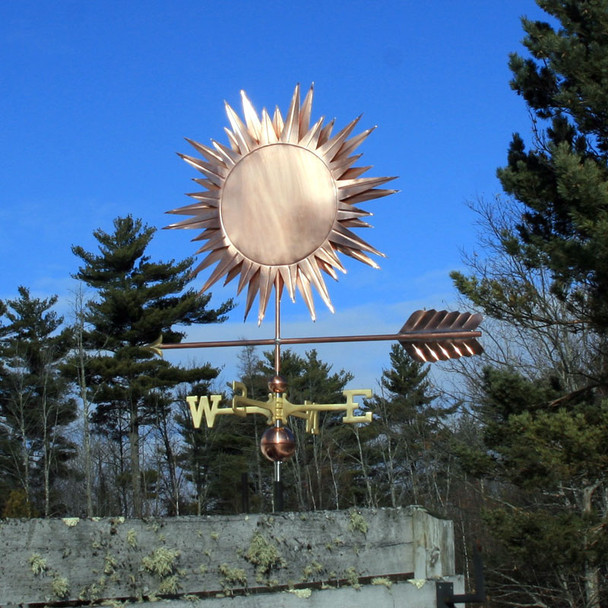 Large Sun Weathervane