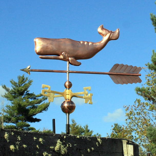 Large Whale Weathervane