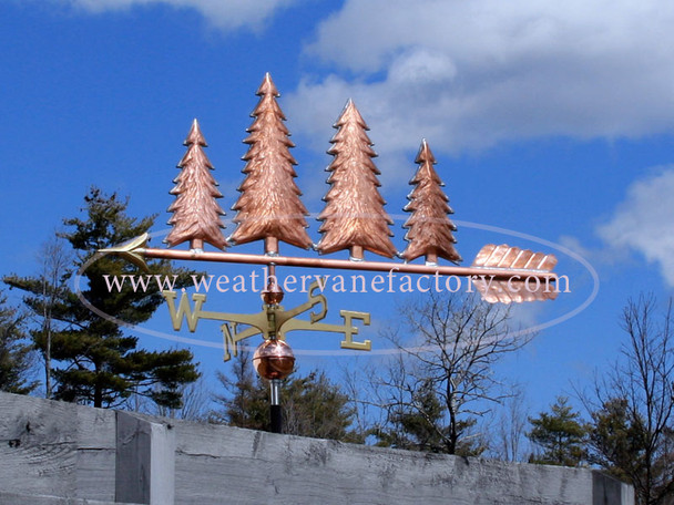Large Four Trees Weathervane