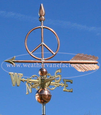 Peace Sign Weathervane