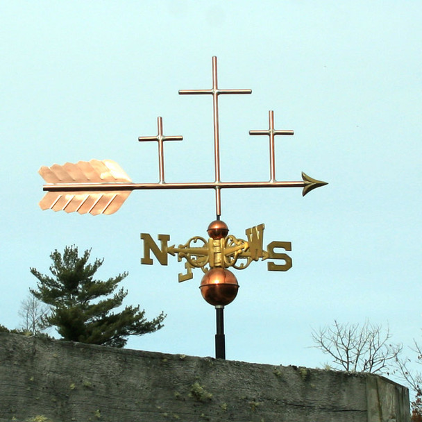 three crosses weathervane