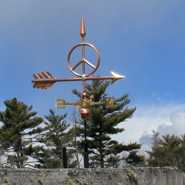 Peace Sign Weathervane