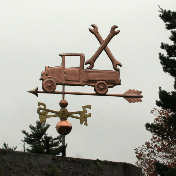Pickup Truck with Wrenches Weathervane