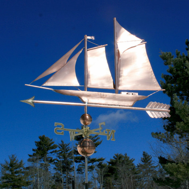 Skip Jack Sailboat Weathervane