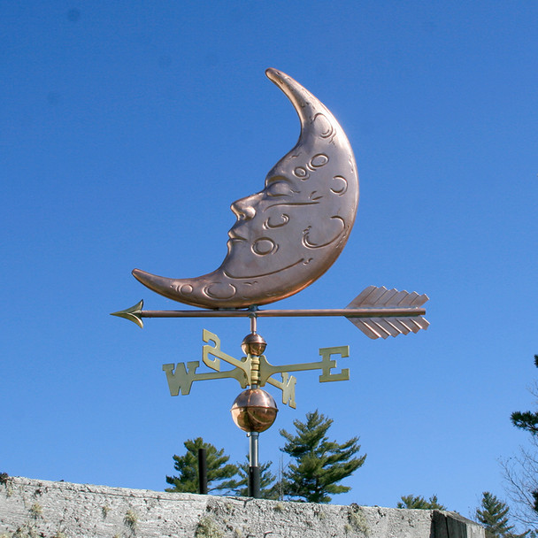 Sleeping Man in the Moon Weathervane