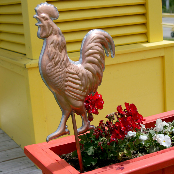 Rooster Garden Stake