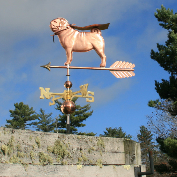 Super Pug Weathervane