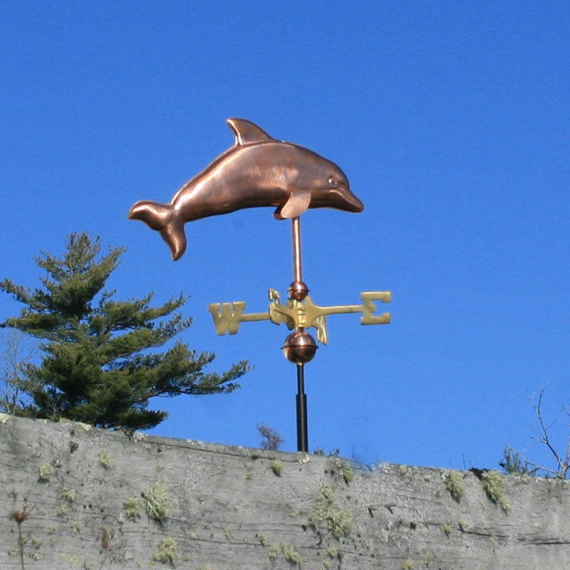Small Dolphin Weathervane Made in USA