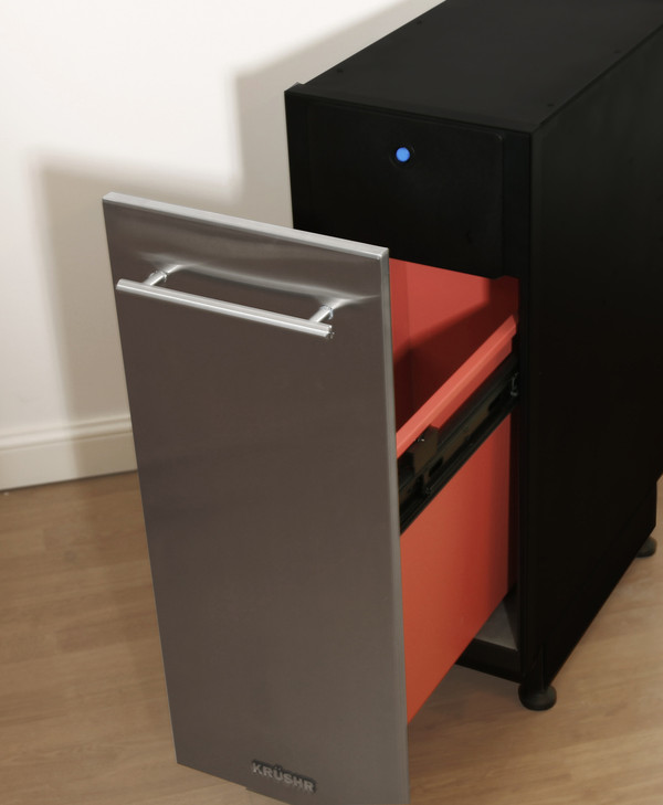 Standalone mode - requires floor mounting (supplied) and optional stainless steel door. A door must be attached before use.