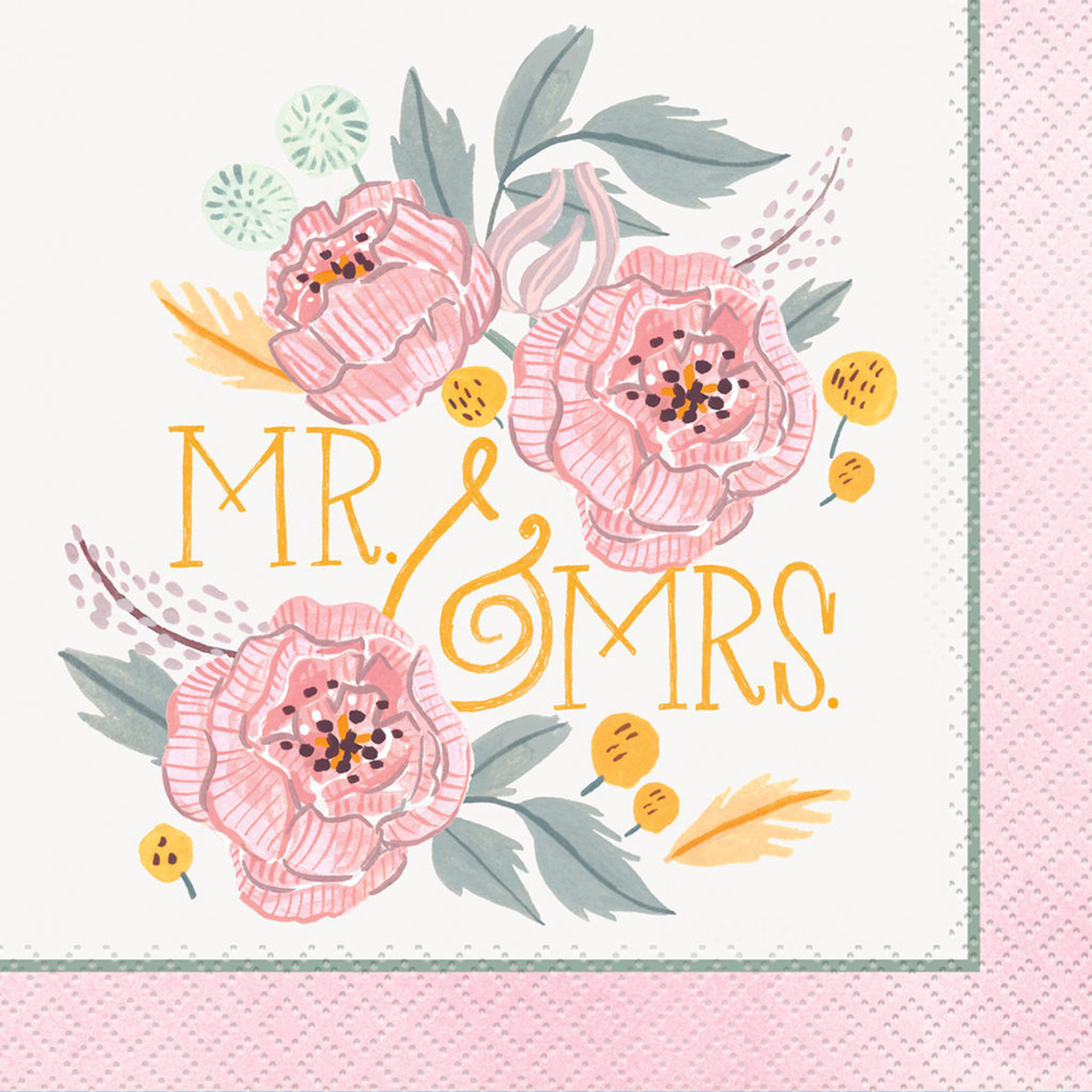 Painted Floral (Mr & Mrs)