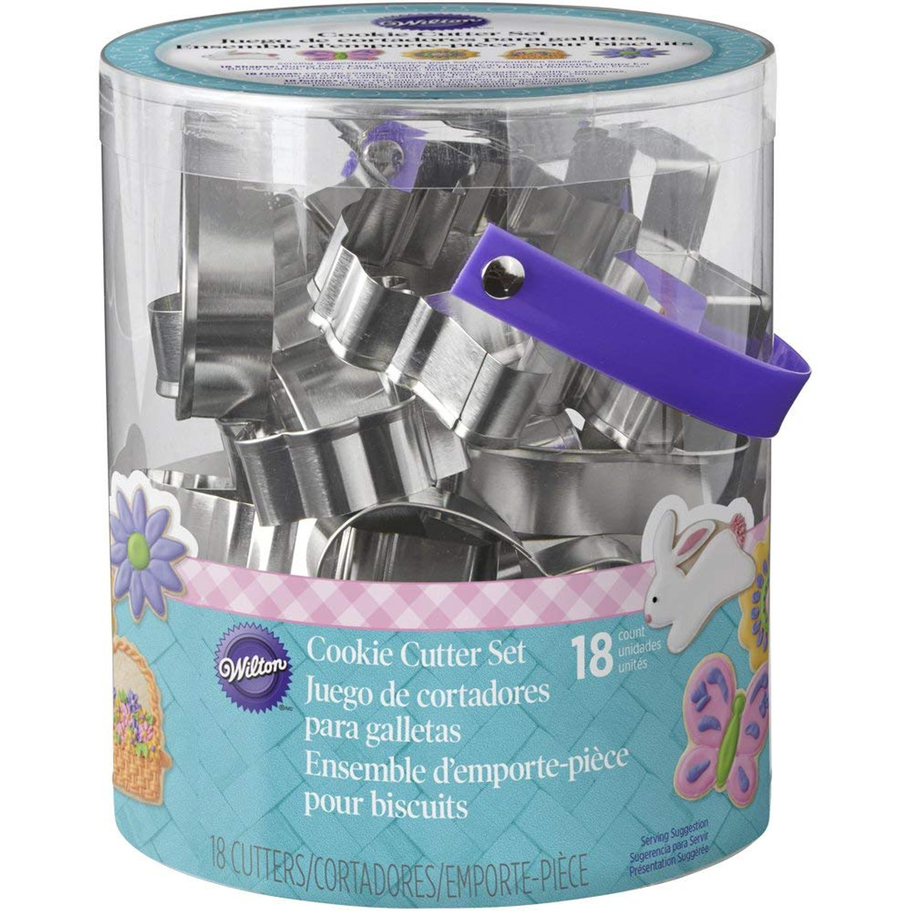 Wilton Cookie Cutter Tub 18pcs - Easter
