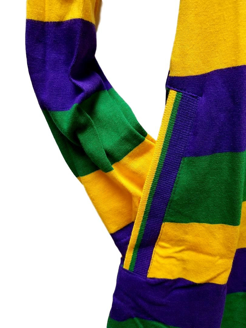 Womens Small Classic Mardi Gras Dress with Pockets Purple Green Gold Womens Small Classic Mardi Gras Dress with Pockets Purple Green Gold