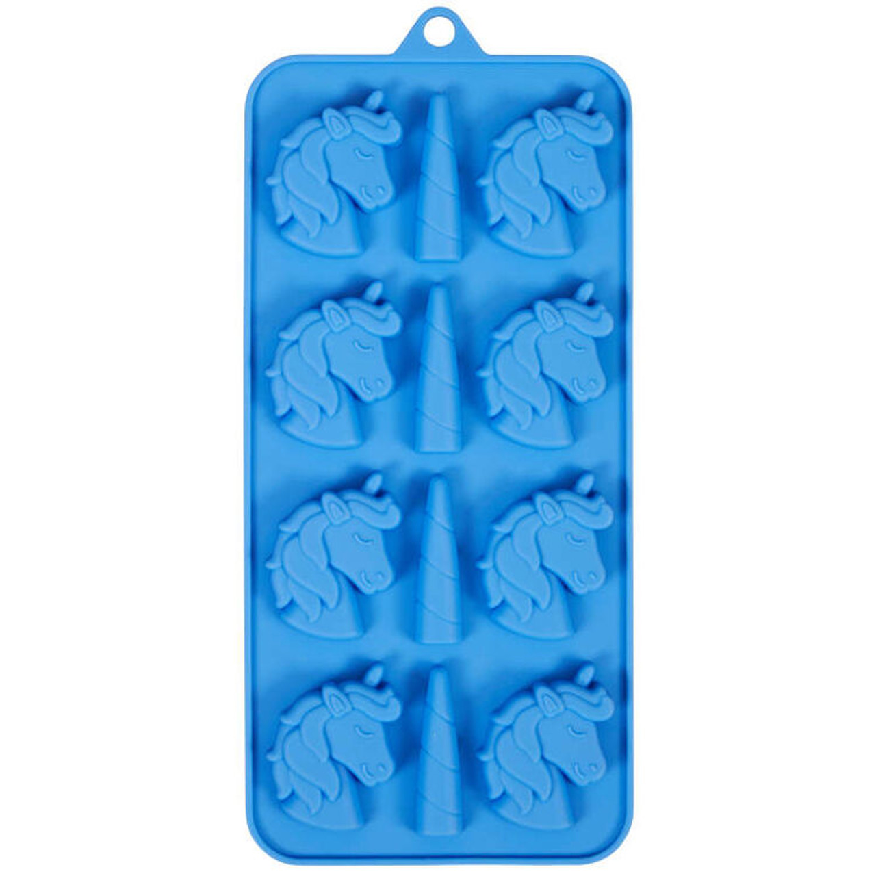 Unicorn Silicone Candy Mold Wilton 12 Cavities Blue