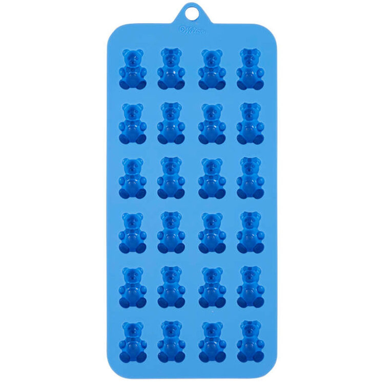 Gummy Bears Silicone Candy Mold Wilton 24 Cavities Blue