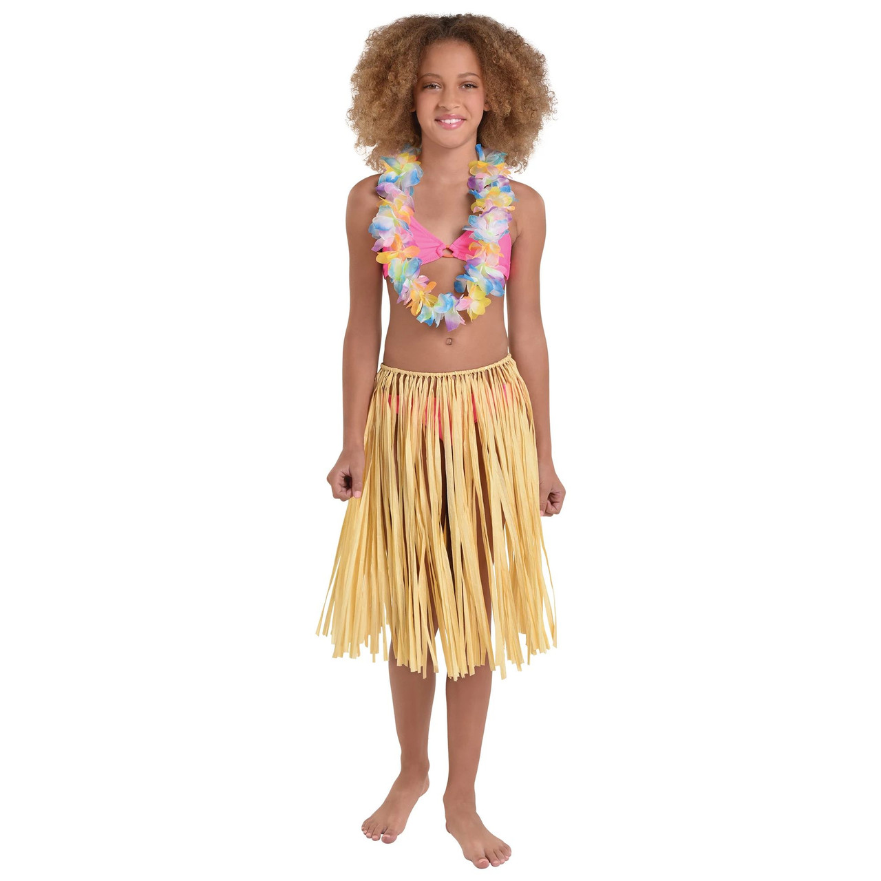Hawaiian Luau Child's Grass Skirt Natural Hula Skirt