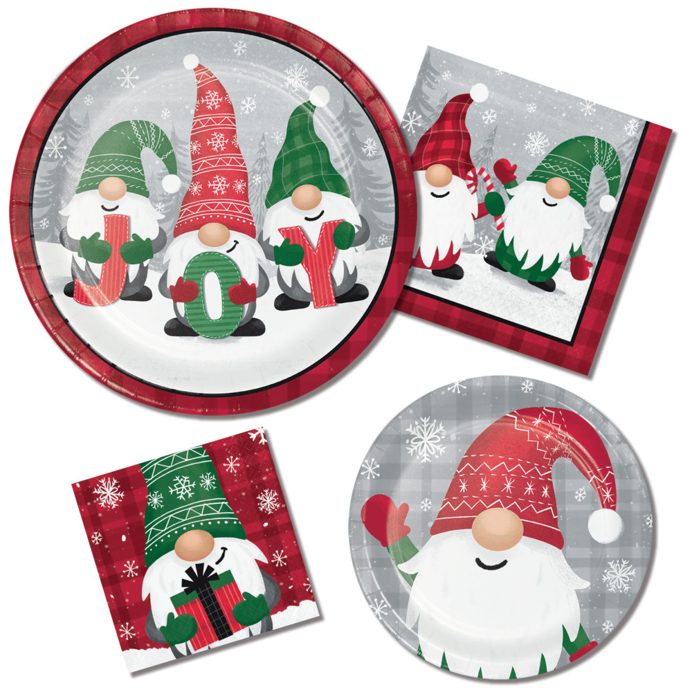 Holiday Gnomes 16 Ct Lunch Napkins Christmas