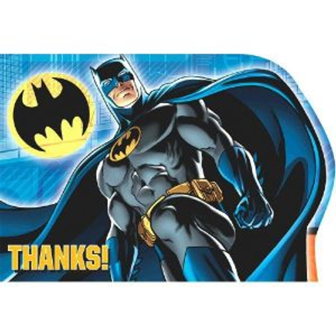 Batman Birthday Party 8 Thank You Postcards