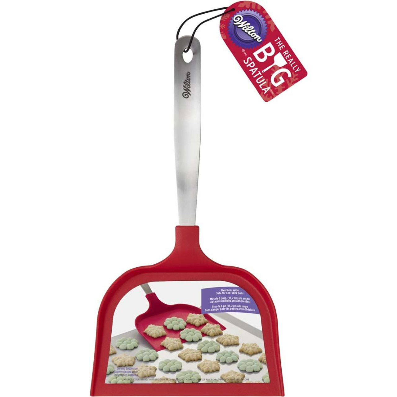 Really Big Wilton Mega Cookie Spatula Red 6 inches