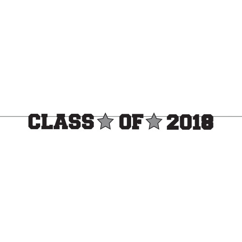 Class of 2018 Black Ribbon Banner Class of 2018 Black Ribbon Banner