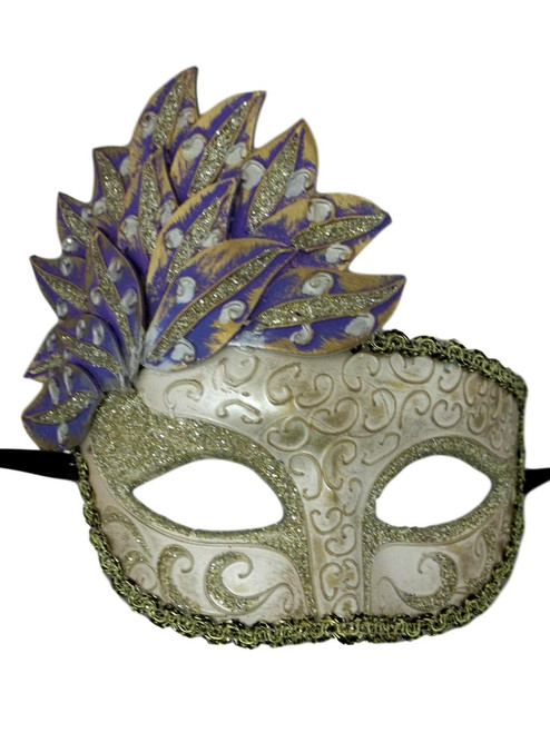Purple Gold Venetian Mask Masquerade Mardi Gras Party Leaf Cascade Purple Gold Venetian Mask Masquerade Mardi Gras Party Leaf Cascade
