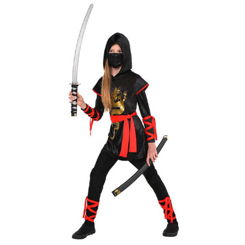 Boys Red Stealth Ninja Costume Medium (8-10)