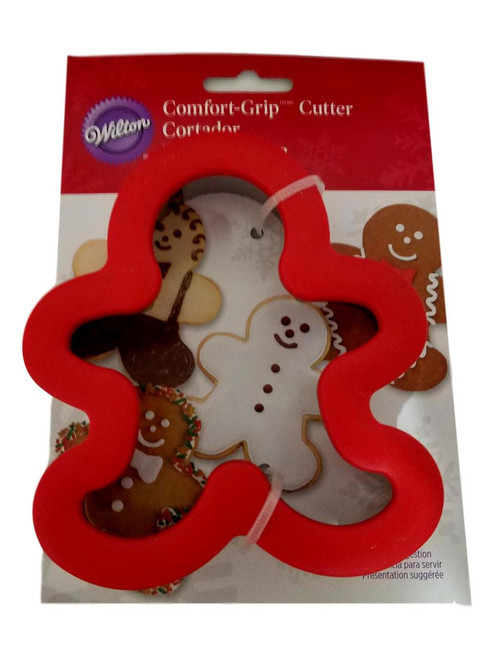Gingerbread Boy Red Comfort Grip Cookie Cutter Wilton Christmas Gingerbread Boy Red Comfort Grip Cookie Cutter Wilton Christmas