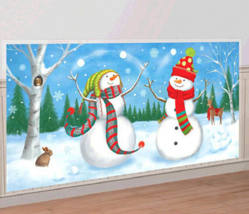 Snowman Scene Setters Add Ons Wall Decoration Kit