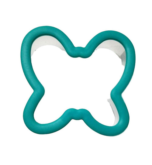 Turquoise Butterfly Comfort Grip Plastic Cookie Cutter Wilton
