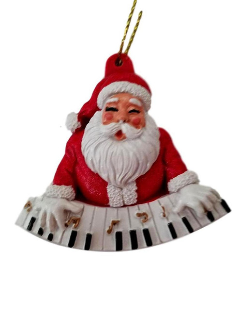 Santa Piano Keyboard New Orleans Merry Christmas Ornament Party Favors