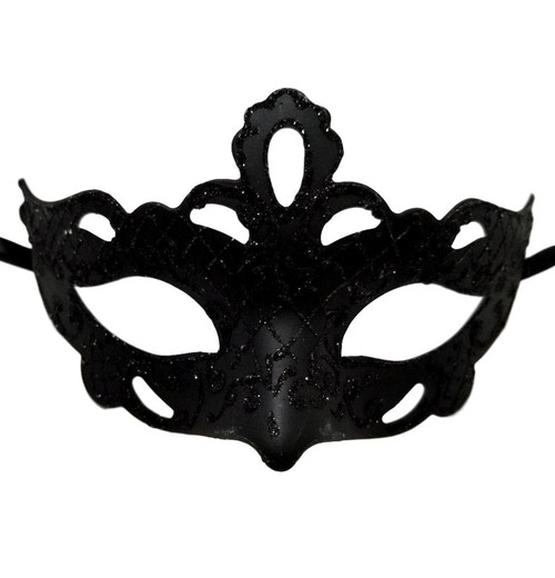Black Laser Cut Fancy Small Mardi Gras Masquerade Mask Black Laser Cut Fancy Small Mardi Gras Masquerade Mask
