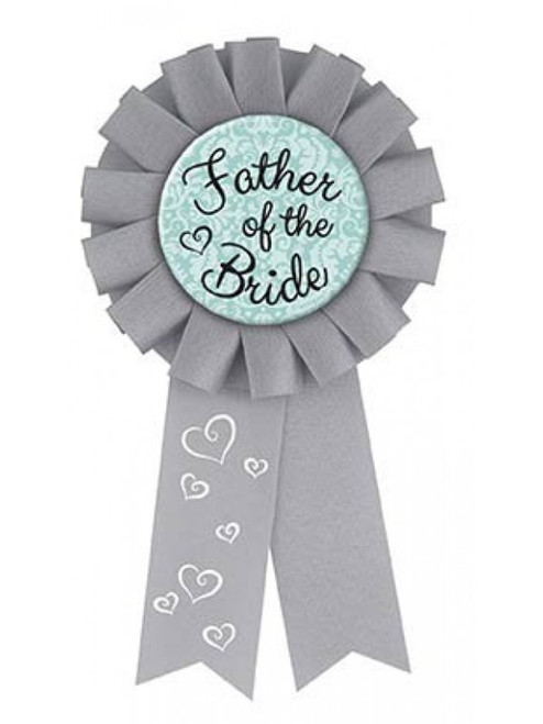 Father of the Bride Award Ribbon Badge Shower Favor