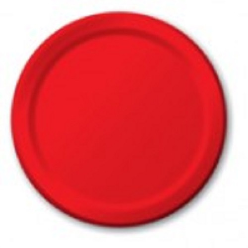 Classic Red 7 inch Dessert Cake Plates 8 Ct Classic Red 7 inch Dessert Cake Plates 8 Ct