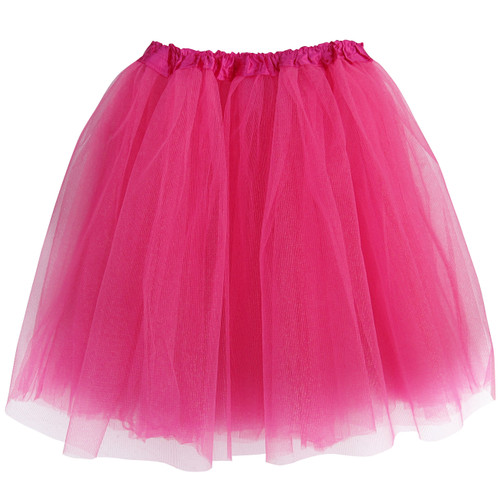 Adult Fushia Ballet Tutu 3 Layer Soft Tulle Women Teen