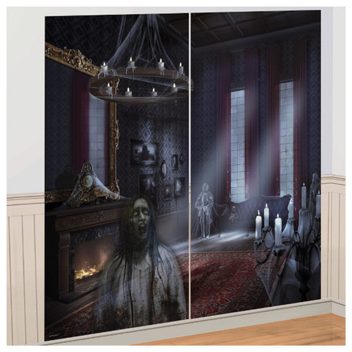 Dark Manor Scene Setter® Wall Decorating Kit Haunted Mansion