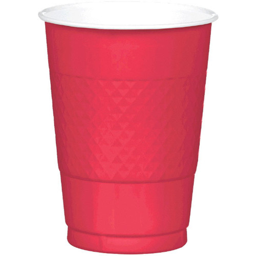 Apple Red 16 oz Plastic Cups 20 ct Apple Red 16 oz Plastic Cups 20 ct