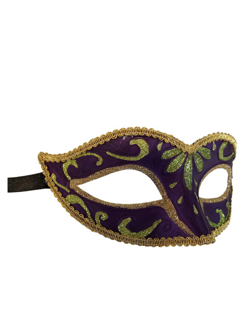 Purple Green Gold Child Small Teen Adult Venetian Mask Masquerade Party