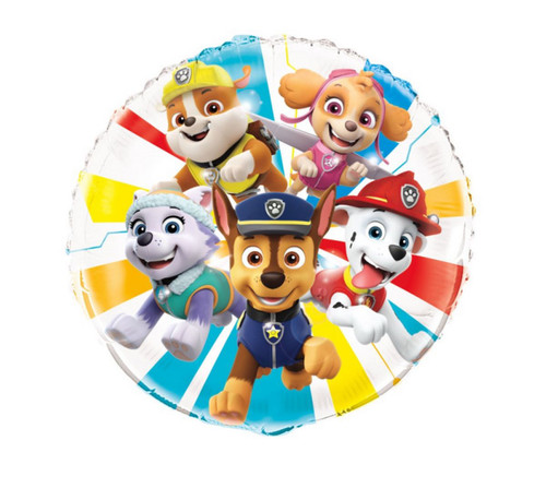 Paw Patrol 18" Round Foil Mylar Balloon Skye Chase Marshall Everest  Paw Patrol 18" Round Foil Mylar Balloon Skye Chase Marshall Everest