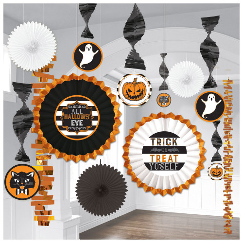 Hallows Eve 13 Pc Room Decorating Kit Halloween