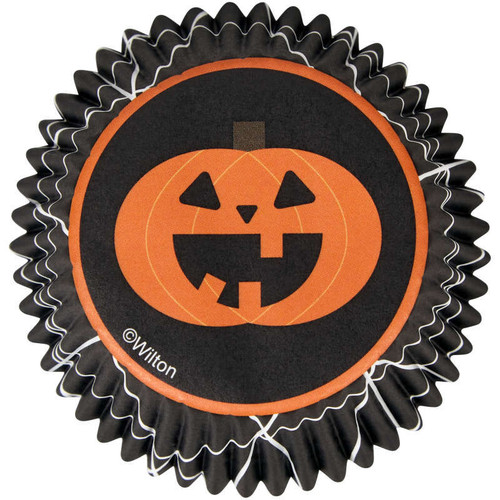 Pumpkin Jack O'Lantern Halloween 75 Baking Cups Cupcake Liners Wilton