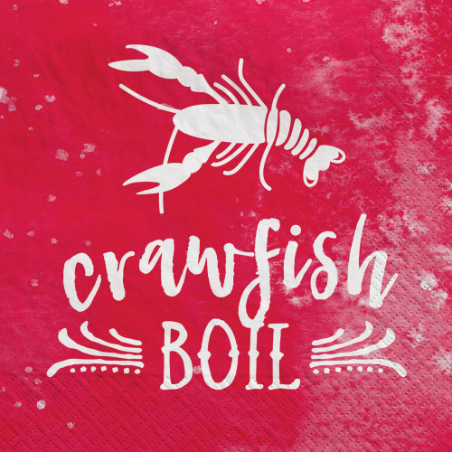 Mardi Gras Crawfish Boil Luncheon Napkins 40 Ct