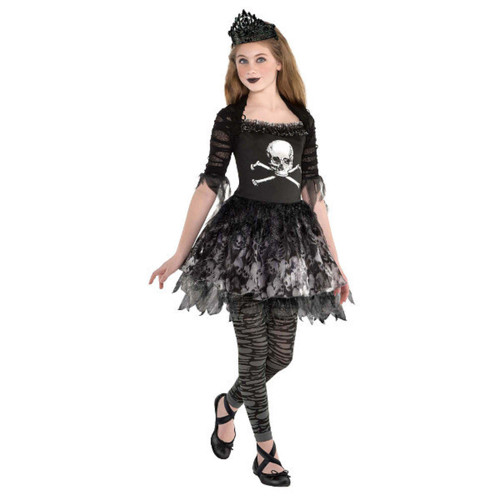 Prima Zomberina Costume Girls XLarge 14 - 16  Zombie Dancer Black