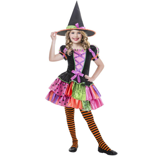 Patchwork Witch Costume Girls Small 4 - 6