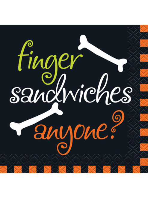 Halloween Finger Sandwiches Anyone? 16 Ct Beverage Napkins