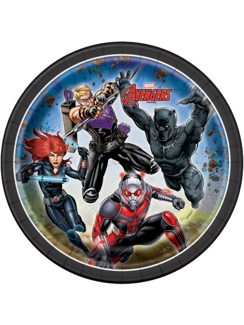 Avengers 8 Ct Dessert Cake 7" Plates Black Panther Widow Antman Hawkeye