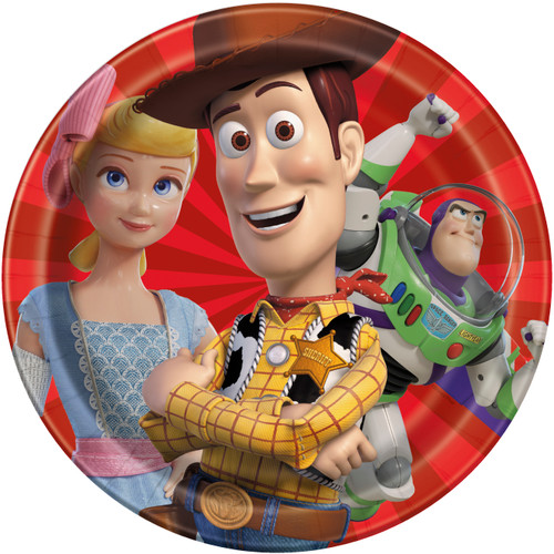 Buzz Woody Bo Toy Story 8 Ct 9" Dinner Lunch Plates Paper Buzz Woody Bo Toy Story 8 Ct 9" Dinner Lunch Plates Paper
