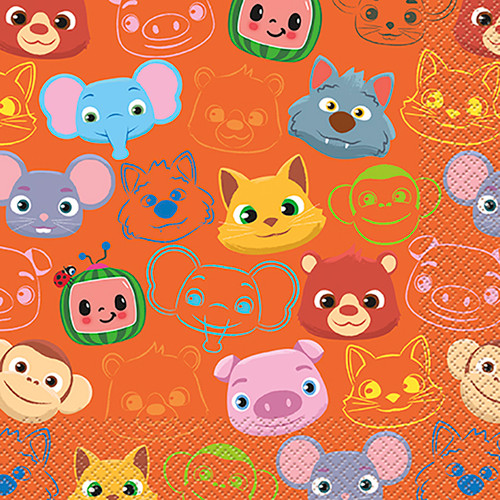 Cocomelon 16 Ct Luncheon Napkins Paper Cocomelon 16 Ct Luncheon Napkins Paper