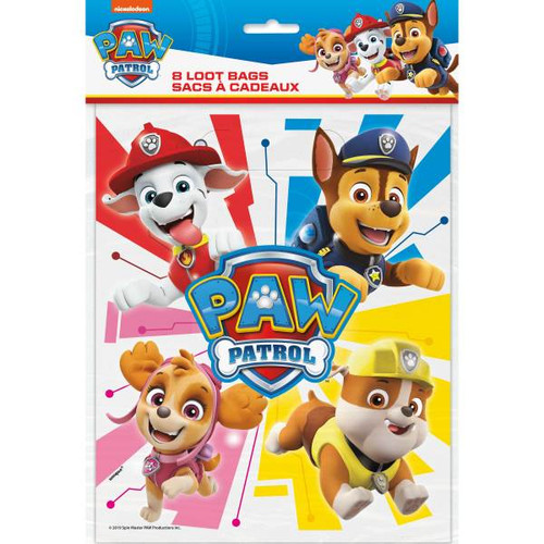 Paw Patrol 8 Ct Favor Loot Bags Birthday Party Marshall Chase Paw Patrol 8 Ct Favor Loot Bags Birthday Party Marshall Chase