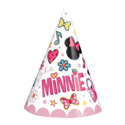 Iconic Minnie Mouse 8 Ct Birthday Party Cone Hats