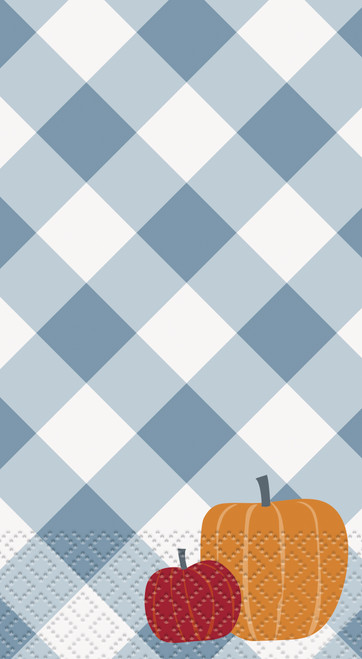 Thanksgiving Gingham Pumpkin 16 Ct Guest Napkins Thanksgiving Gingham Pumpkin 16 Ct Guest Napkins