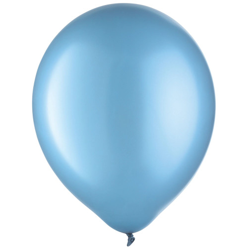 Pearlized Powder Blue Bulk Latex Balloons 12" 100 Ct